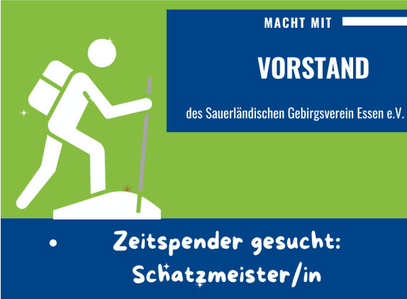 SchatzmeisterIn und Mitglieder-Betreuer gesucht