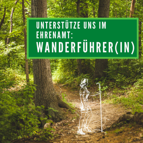 Unterstütze uns im Ehrenamt: Wanderführer